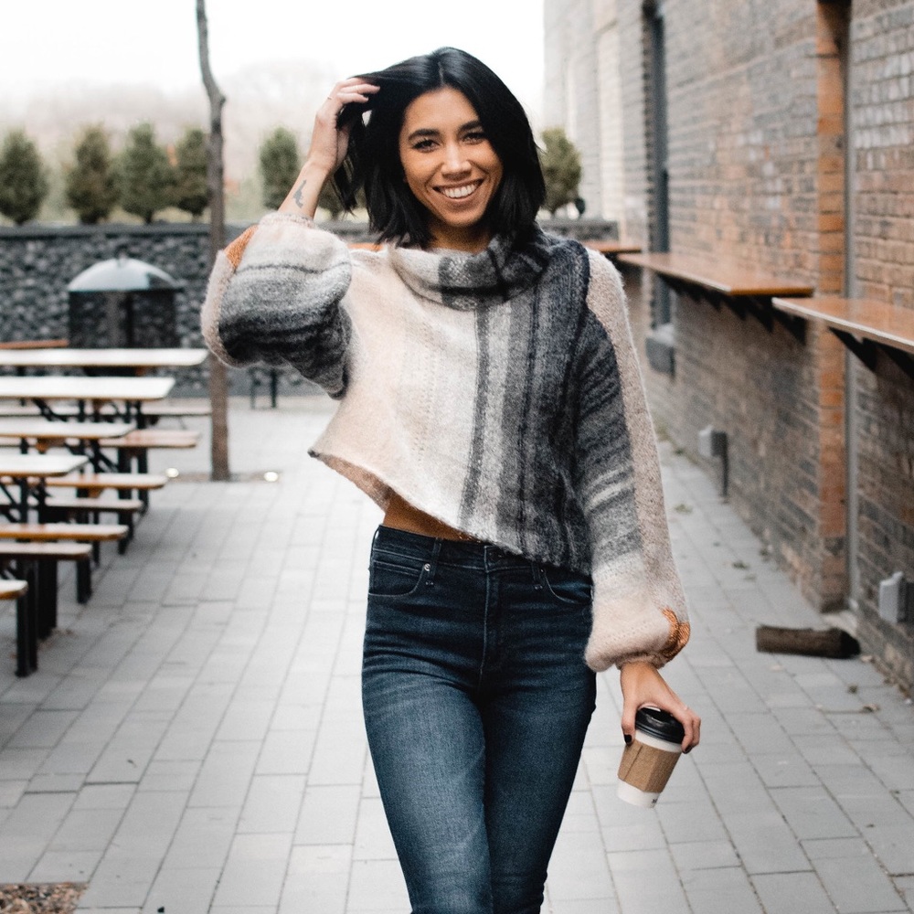Free People cropped knit